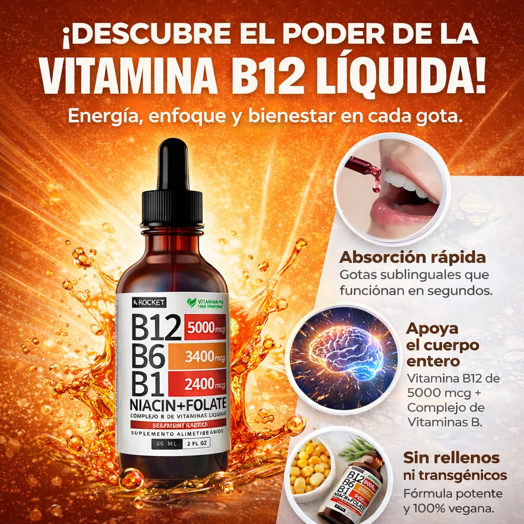 ⚡Vitamina B12 Líquida de Alta Potencia
