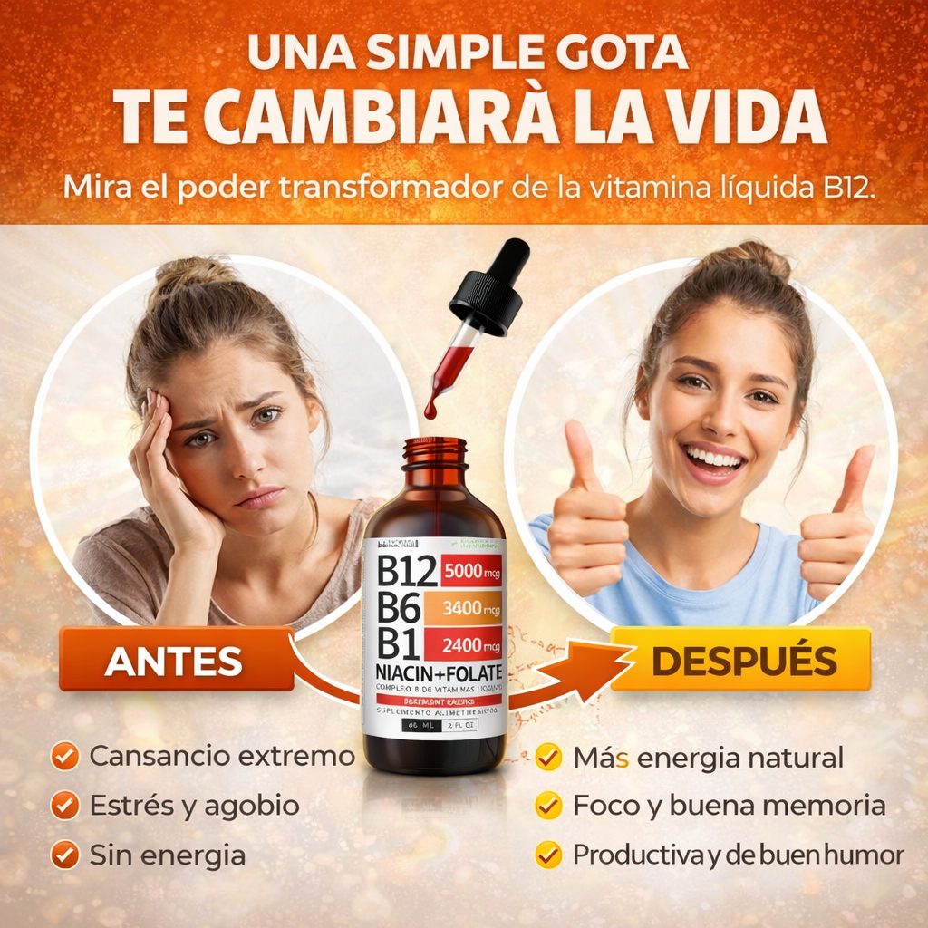 ⚡Vitamina B12 Líquida de Alta Potencia