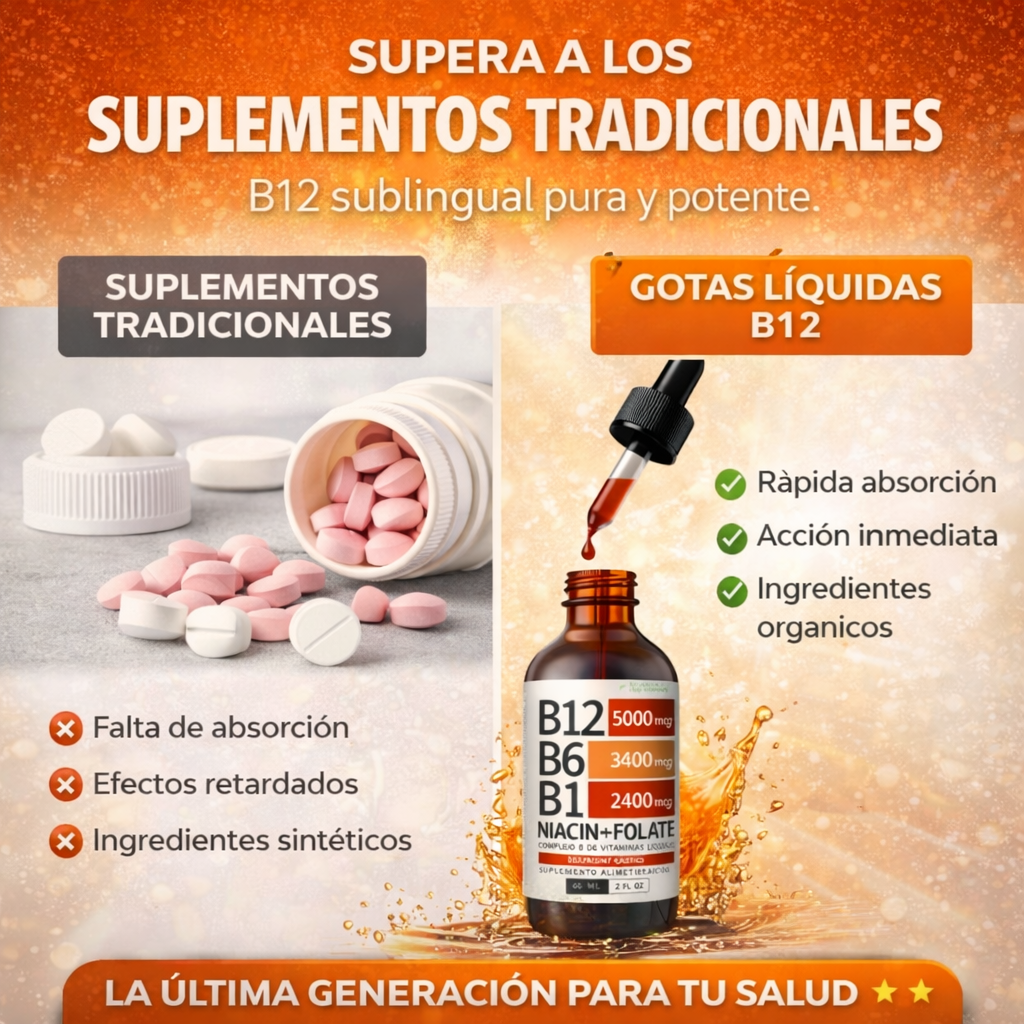 ⚡Vitamina B12 Líquida de Alta Potencia