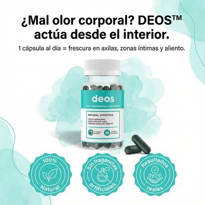 Deos™ – Suplemento Natural para Eliminar el Mal Olor Corporal