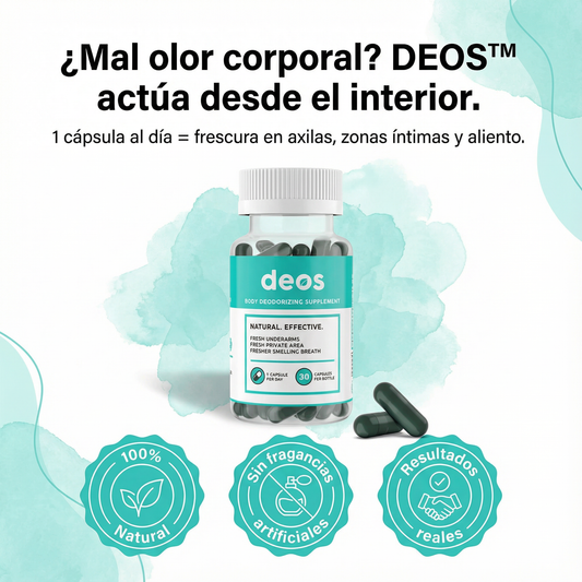 Deos™ – Suplemento Natural para Eliminar el Mal Olor Corporal